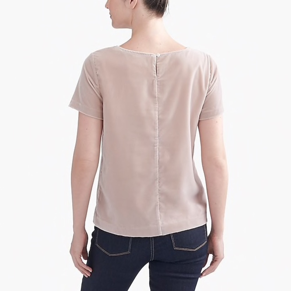J crew velvet top